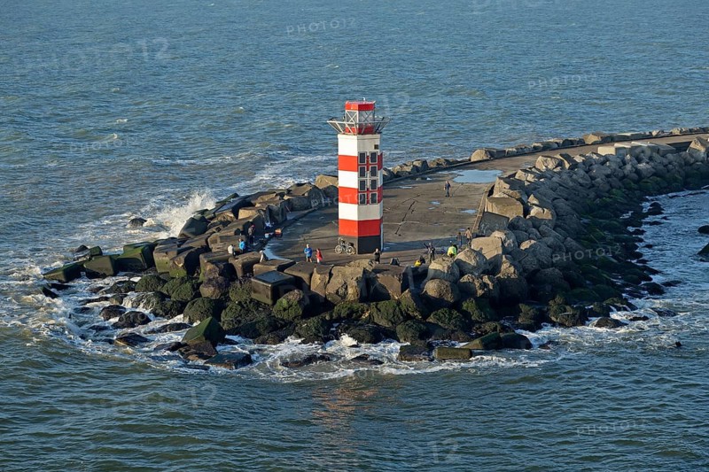 Lighthouse in the harbour entrance