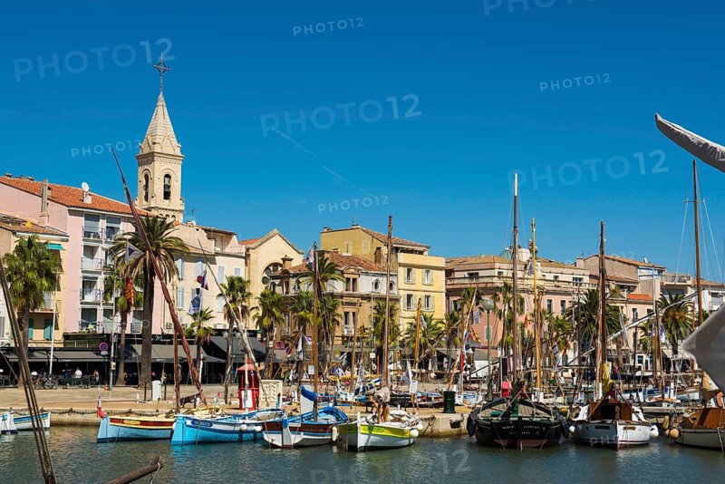 Port with historic fishing boats