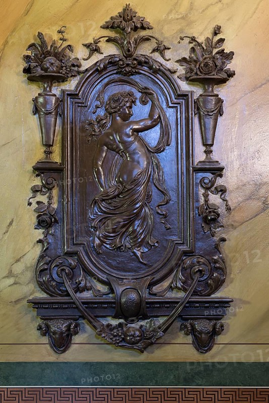 Art Nouveau relief around 1900 in a hallway