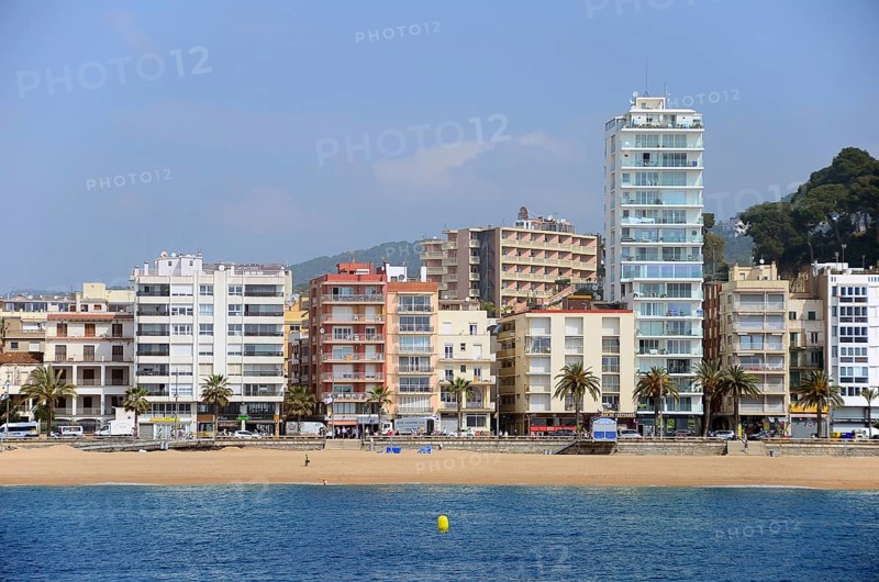 Hotels on the beach of Lloret de Mar