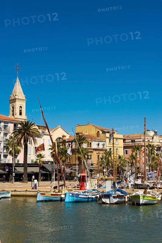 Port with historic fishing boats