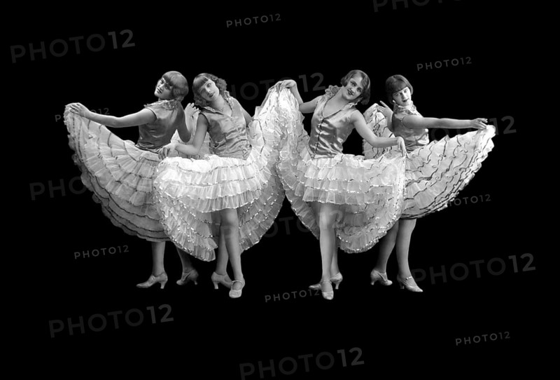 Four dancers with skirts