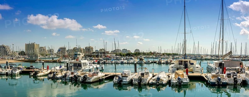 Marina of the seaside resort of La Grande Motte