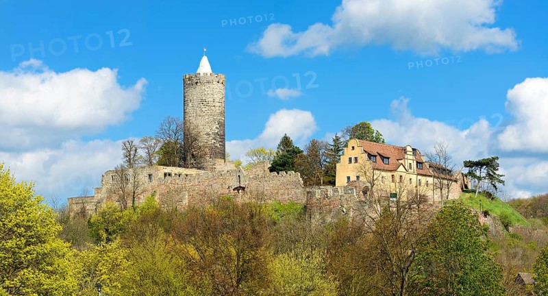 Schonburg Castle in the Saaletal Valley