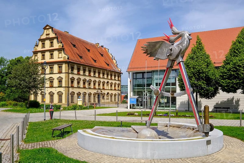 Stork fountain