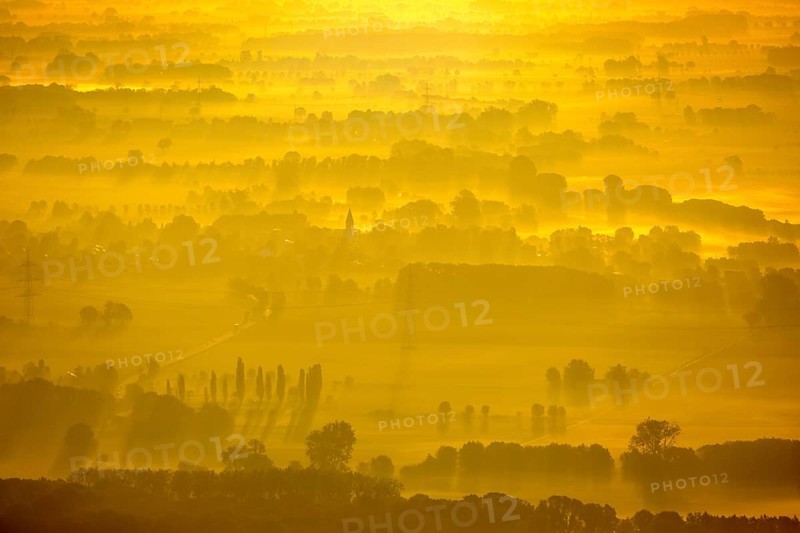 Landscape in the morning sun
