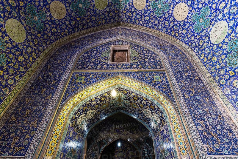 Inside Masjed-e Shah or Shah Mosque