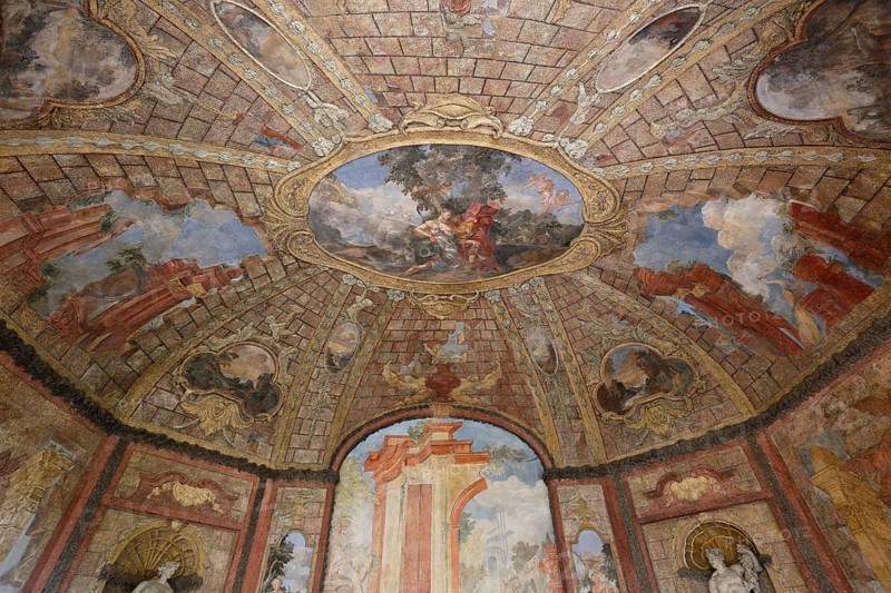 Ceiling Fresco in the Entrance Hall at Vrtba Garden