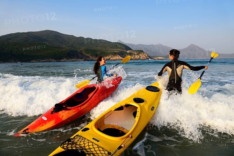 Kayakers at Sai Wan Beach