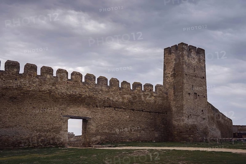 Unassailable defensive walls and towerh of Fortress Akkerman or White Rock fortress