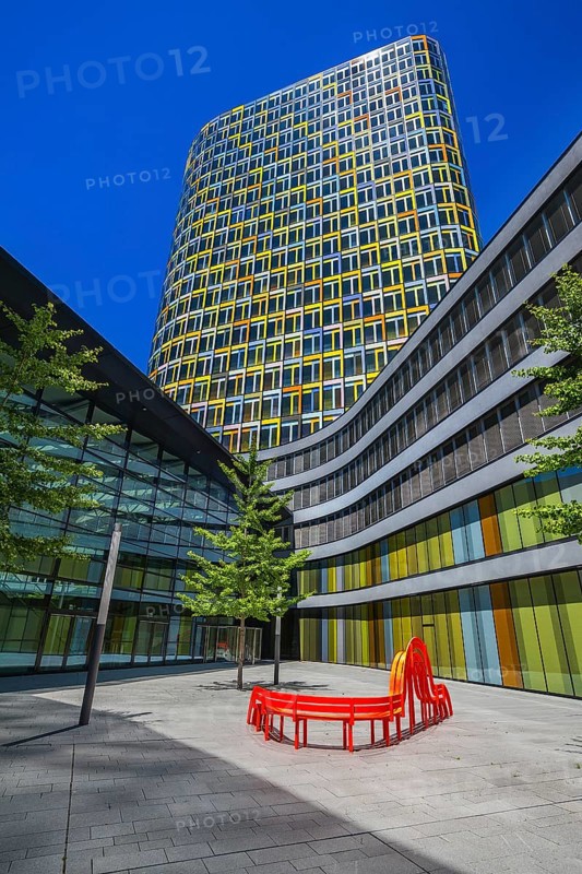 ADAC building with artwork