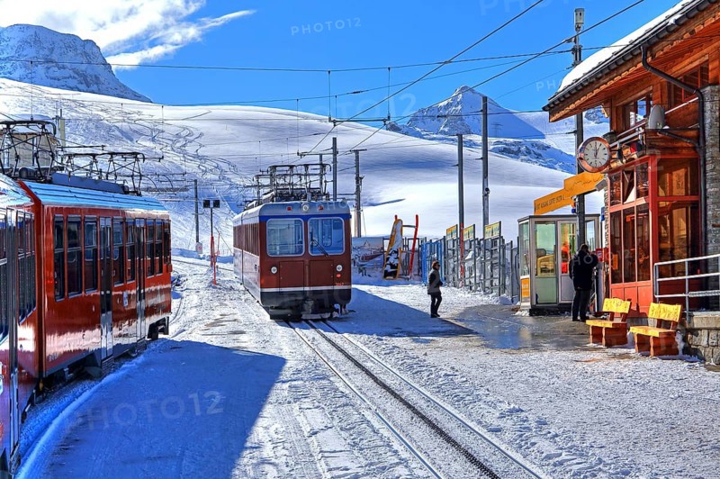 Station of the Gornergratbahn at the Riffelberg 2582m