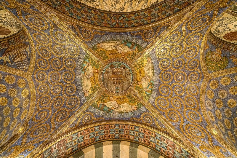 Ceiling mosaic Civitas Dei