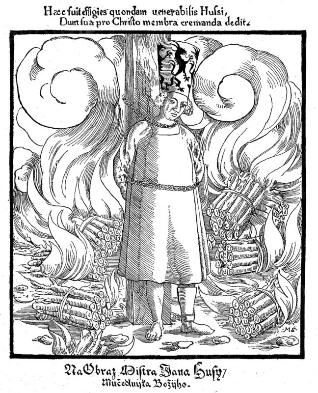 Jan Hus at the stake