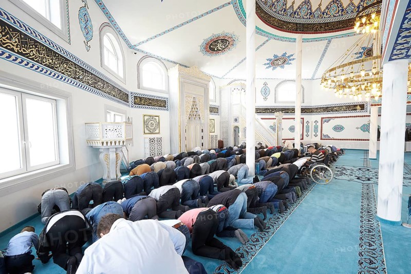 Friday prayer in the DITIB Mosque Ransbach-Baumbach