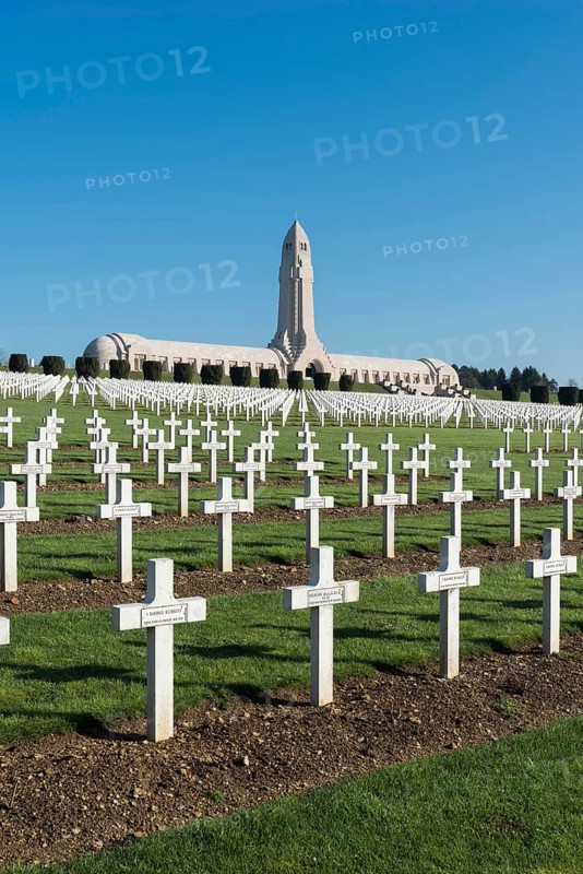 National military cemetery of fallen soldiers during World War I