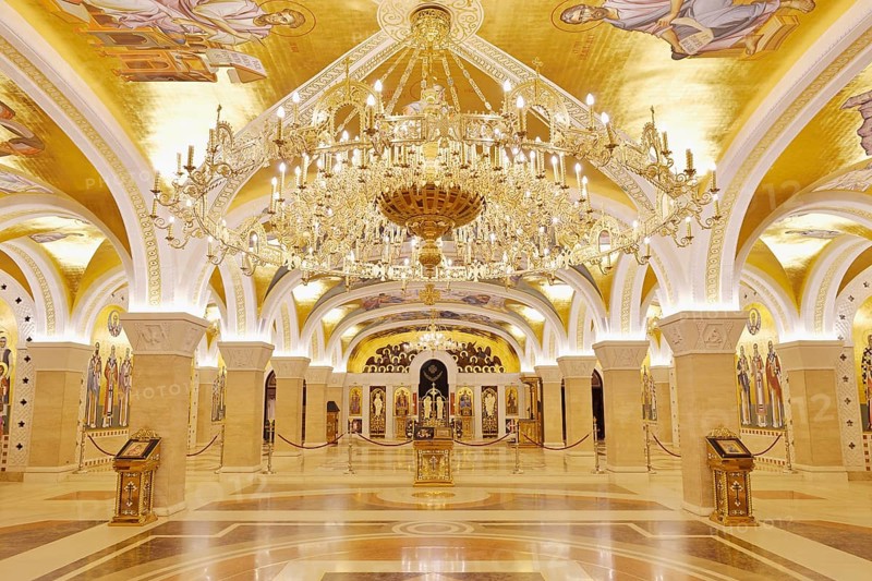 Crypt inside Saint Sava church