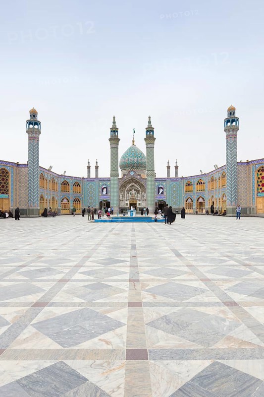 Courtyard of holy shrine of Imamzadeh Helal Ali in Aran va Bidgol
