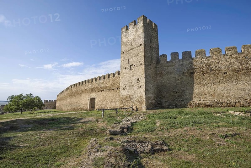 Defensive wall and tower of Fortress Akkerman or White Rock fortress