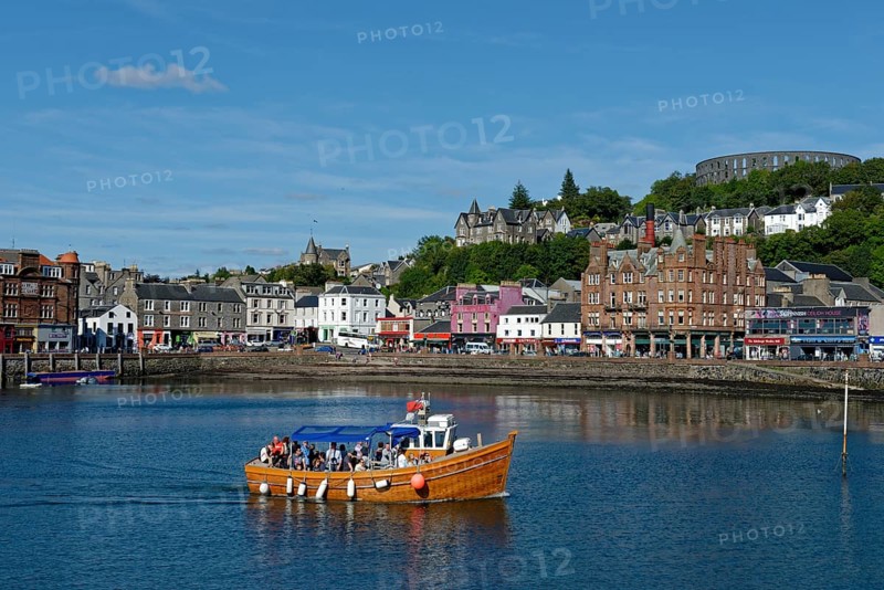 Port and city centre with McCaig's Tower