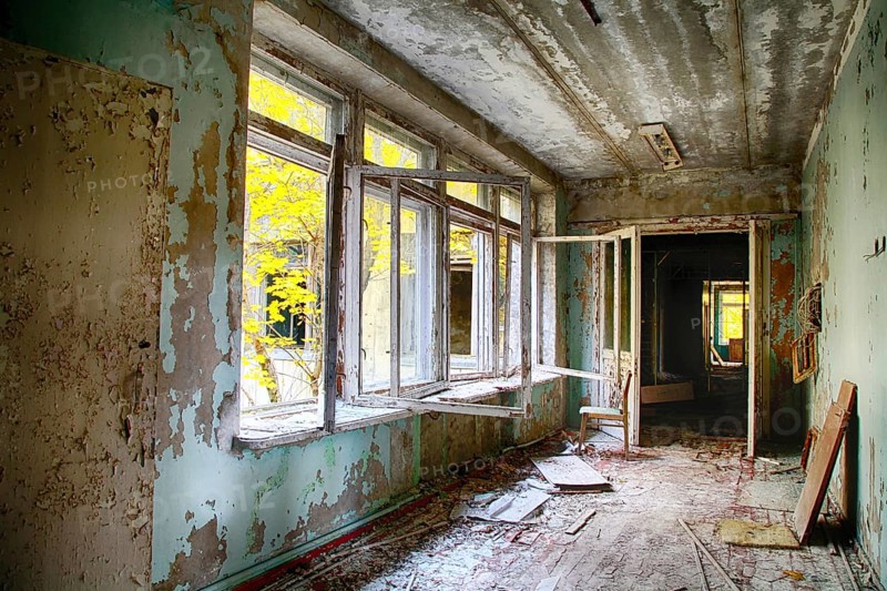 Destroyed building
