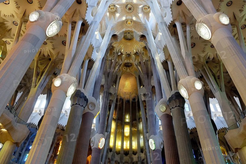 Interior view ceiling vault