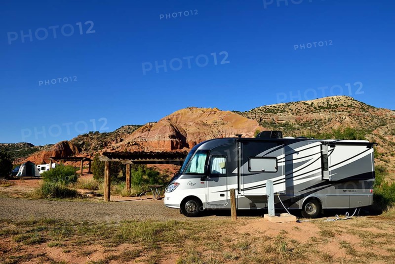 Campervan at Campsite