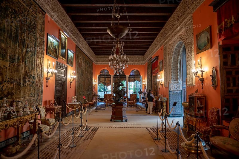 Interior room with statue