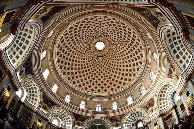 Interior with large dome