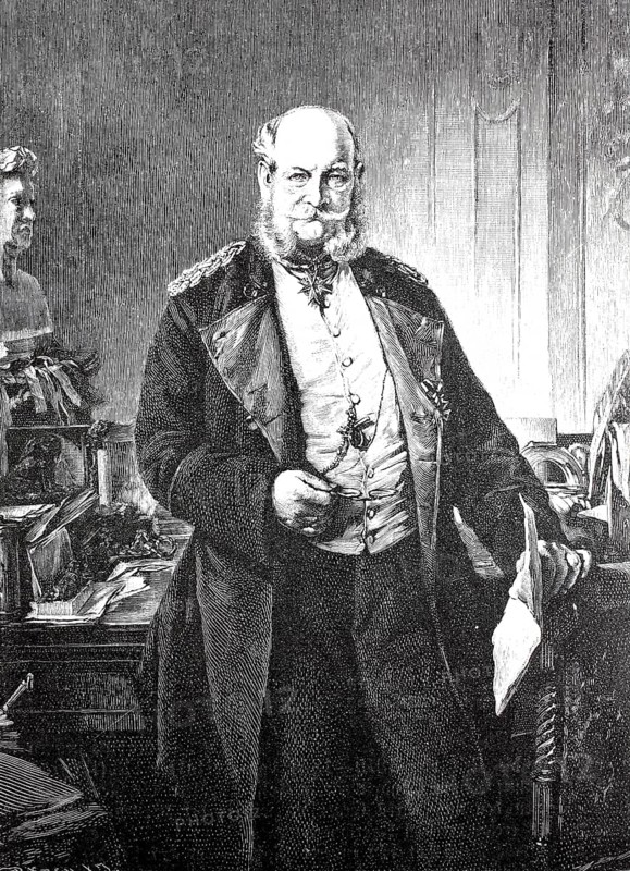 Kaiser Wilhelm in his study