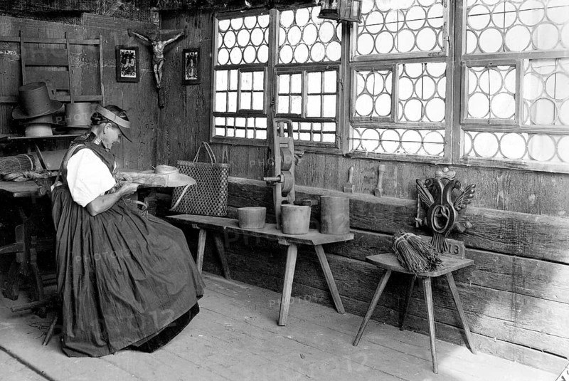 Farmer's wife weaves c. 1930
