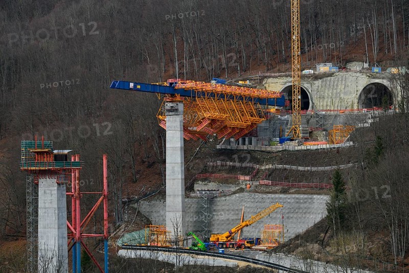 Large construction site railway project Stuttgart-Ulm within the framework of Stuttgart 21