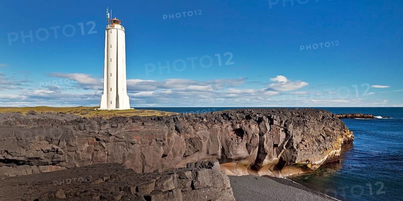 Coastal landscape with the lighthouse of Malarrif