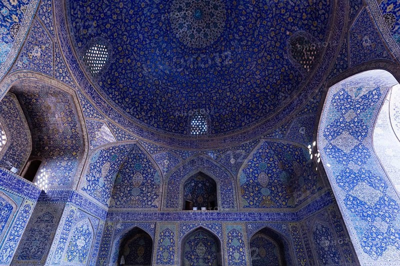 Inside Masjed-e Shah or Shah Mosque