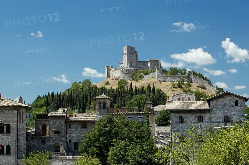 View of Rocca Maggiore fortification