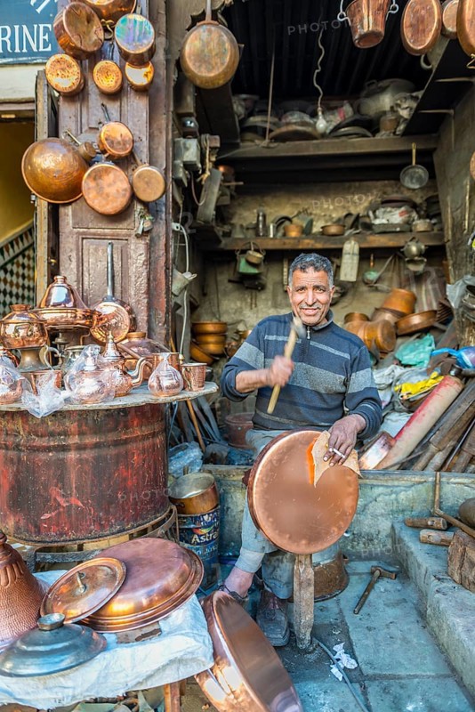 Coppersmith at work
