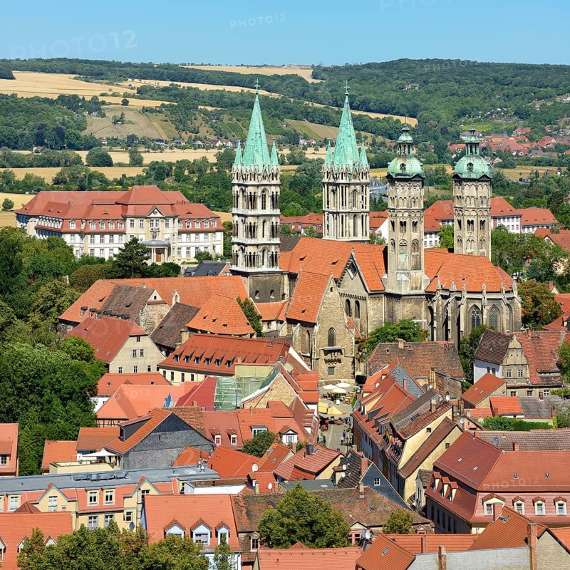 Naumburg Cathedral St. Peter and Paul above the roofs of the Old Town