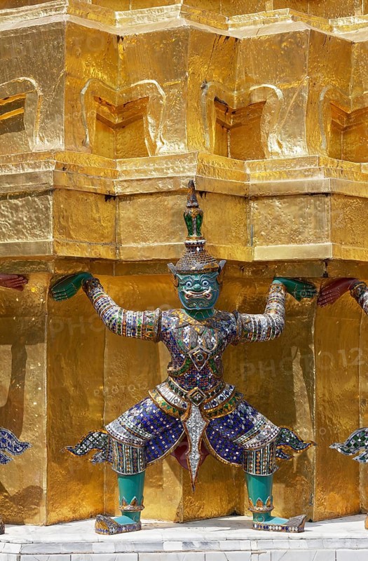 Yaksha figure as caryatide