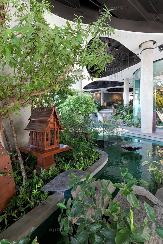 Water Garden with ghost house