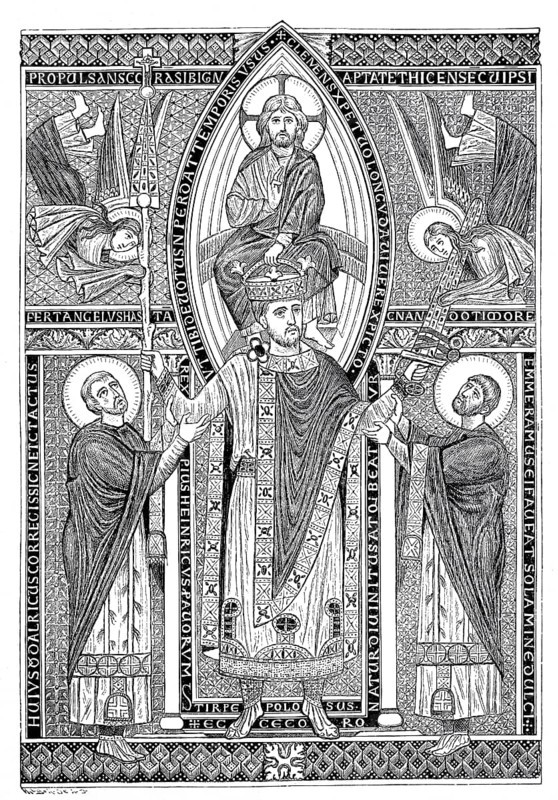 Henry II receives the crown