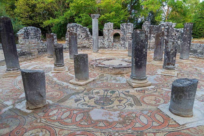 Baptistery with mosaics