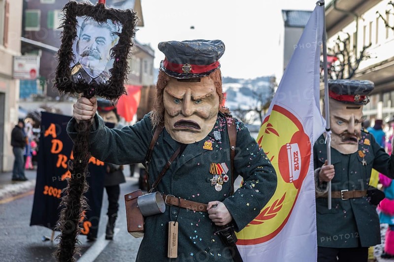 Dressed as Russian officer
