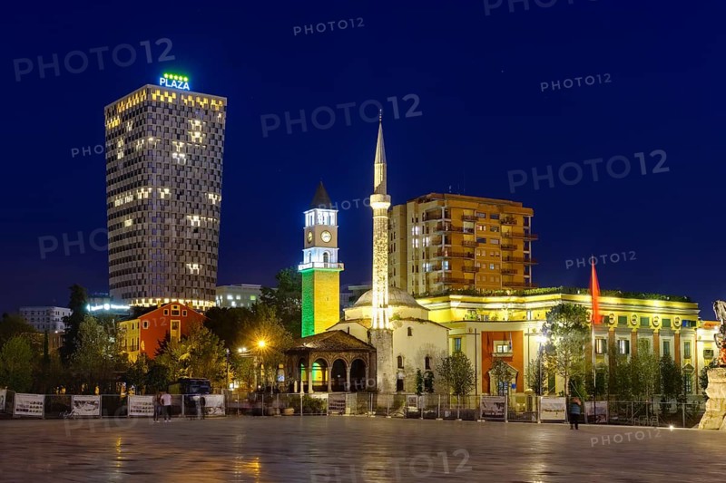 Skanderbeg Square with TID Tower Hotel Plaza