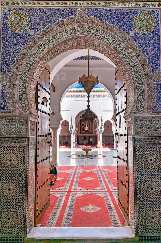 Mosaic decorated entrance