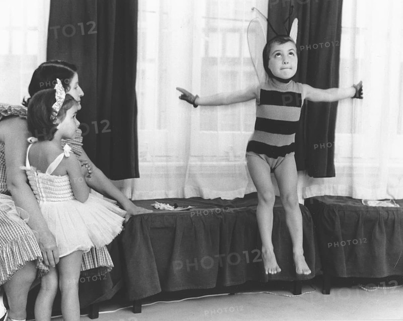 Child dressed up as a bee