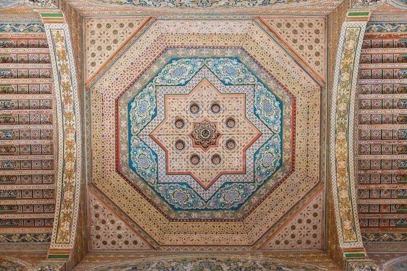 Ceiling with Arabic ornamentation