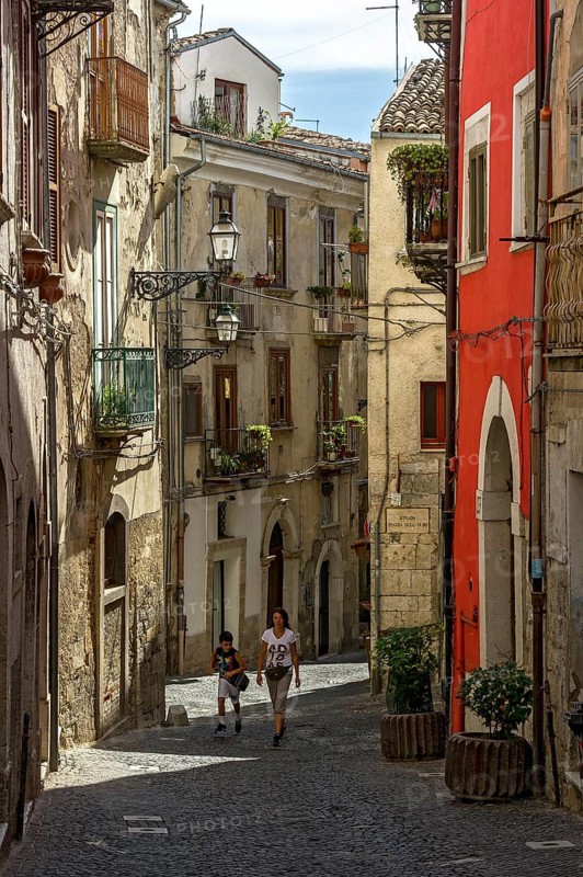 Narrow alleyway in old town