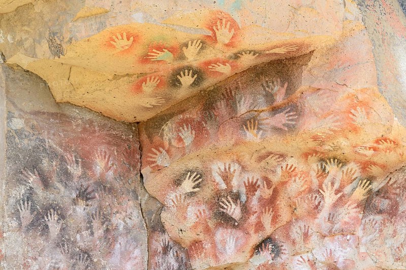 Cave paintings in the Cave of Hands