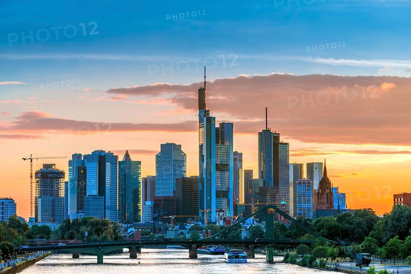 Skyline at sunset