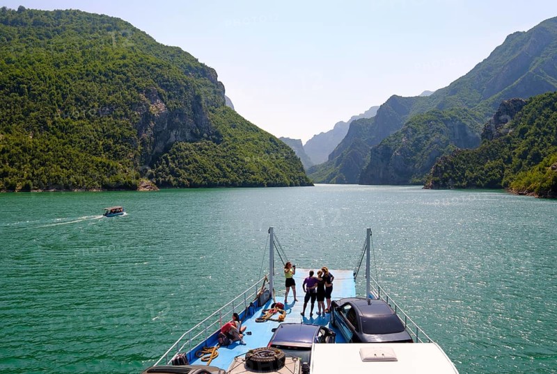 Ferry to Koman Reservoir